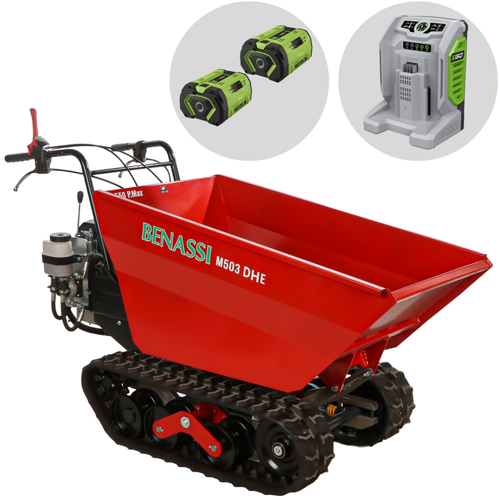 
  Accu motorkruiwagen laadvermogen 550 kg Benassi M503E DH, 56 V 12 Ah, hydraulisch kiepen (K611648) | Rabe - Artikelnummer K611648
