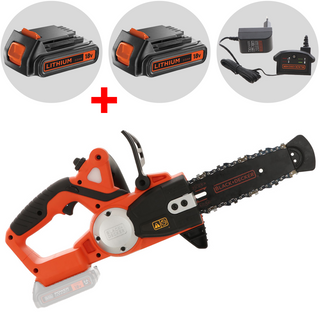 Accu kettingzaag zwaard 20 cm Black & Decker GKC1820L20-QW, 18 V 2 Ah
