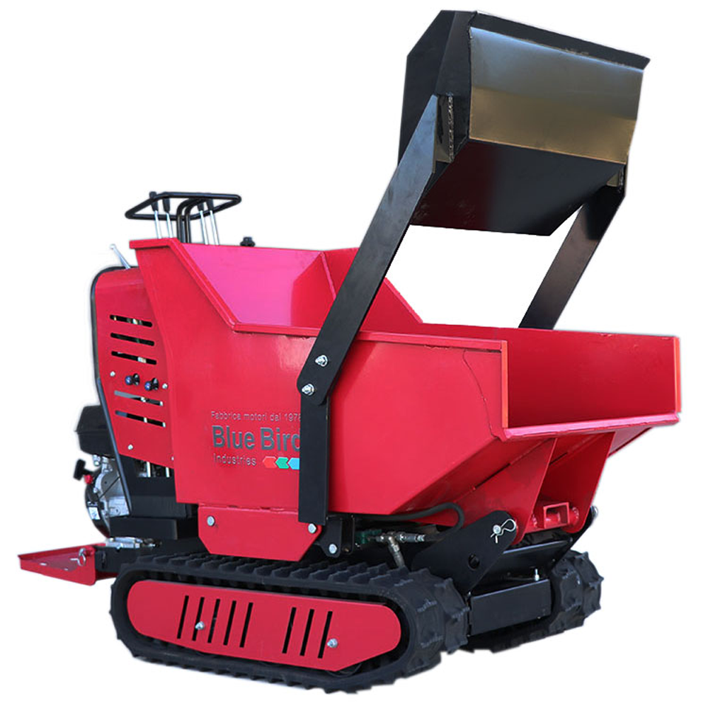 Motorkruiwagen laadvermogen 500 kg Blue Bird Trasporter 500DL Trcked, hydraulisch kiepen | Rabe