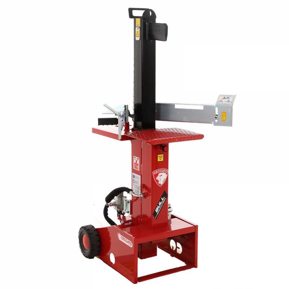 Ceccato Olindo BULL SPLE10 elektrische houtklover, 10 ton, verticaal, slag 540 mm | Rabe