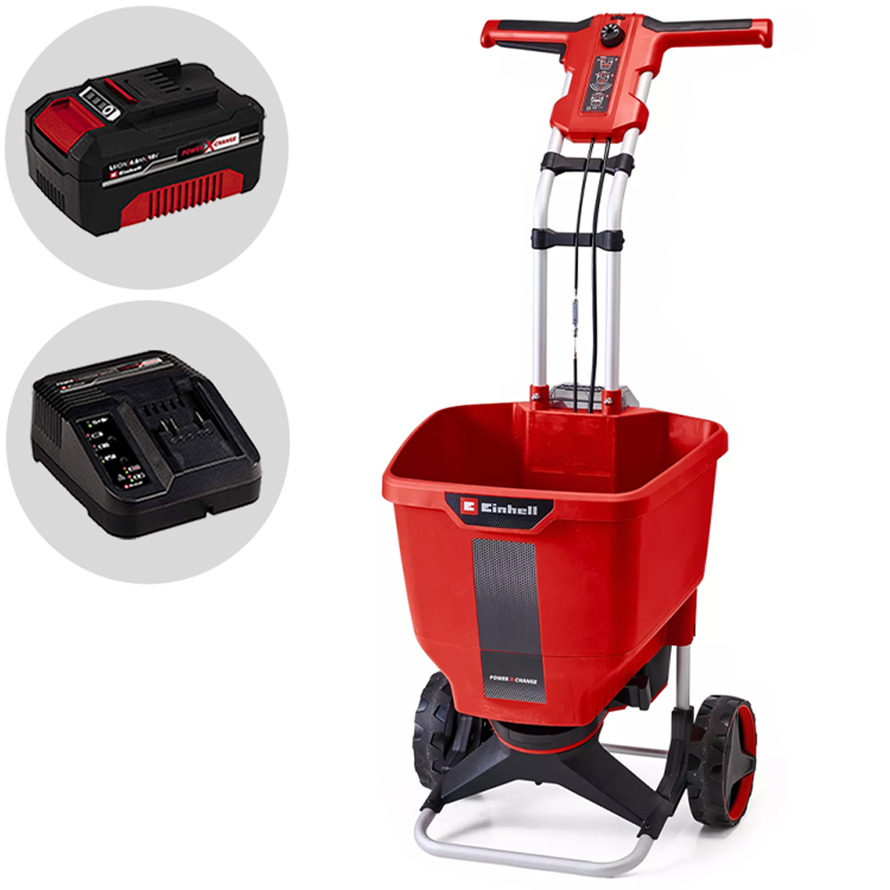 Accu strooier Einhell GE-SR 18/22 Li, 18 V 4 Ah, 22 liter | Rabe