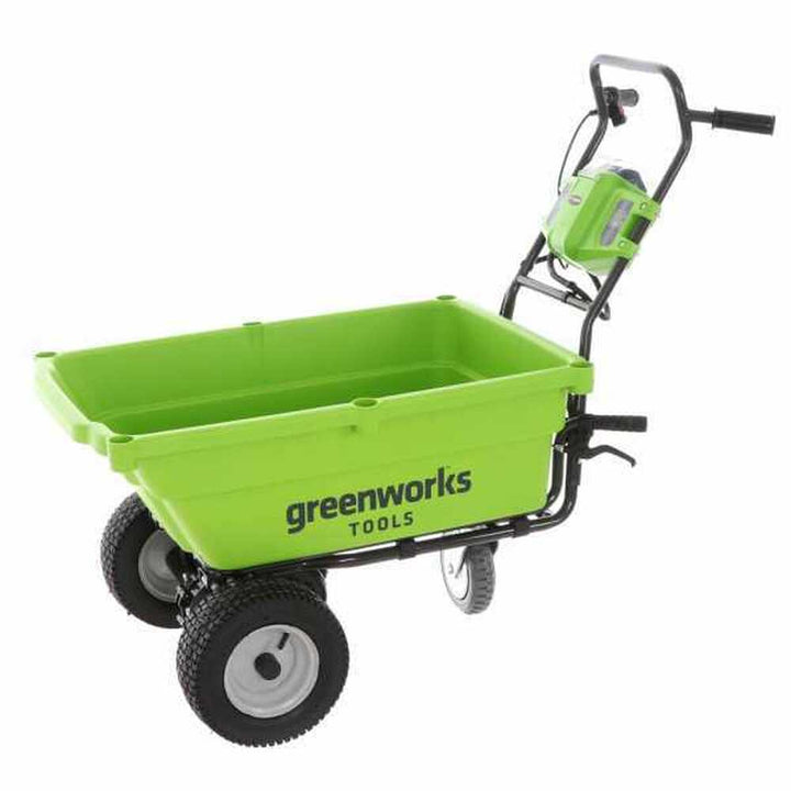 
  Accu motorkruiwagen laadvermogen 100 kg Greenworks Wheelbarrow G40GC, zonder accu | Rabe - artikelnummer 108135
