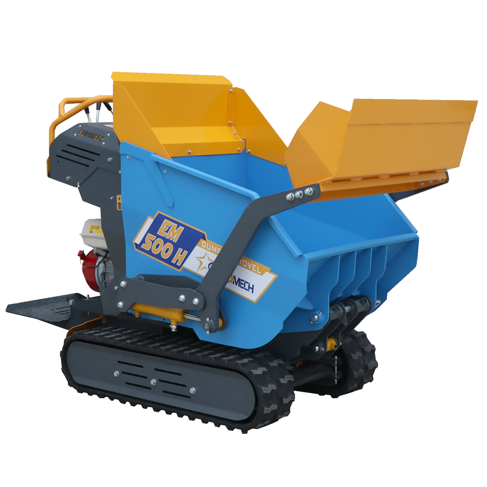 Rupsdumper laadvermogen 500 kg EuroMech EM500H-Dump & Shovel, hydraulisch kiepen | Rabe