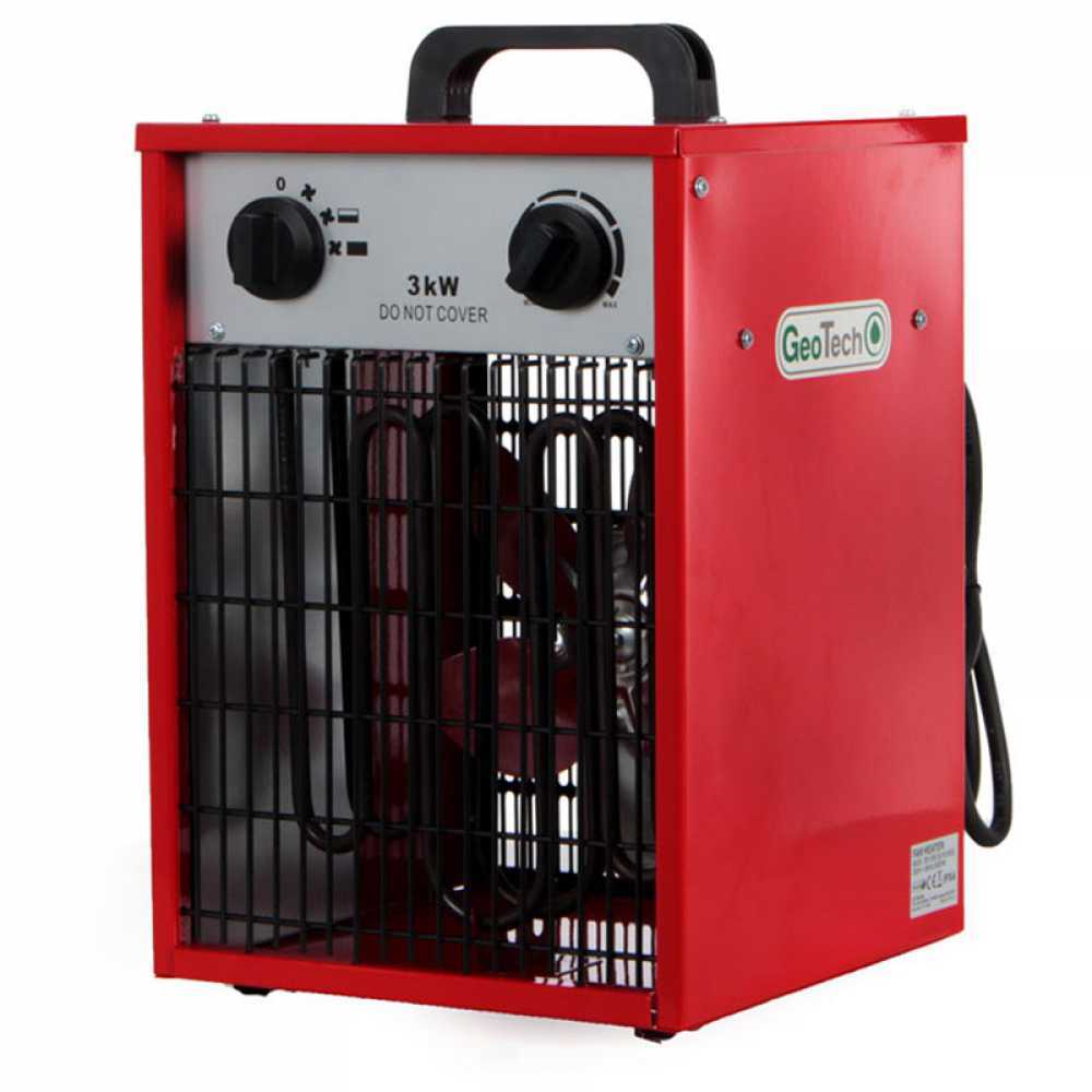 GeoTech EH 300 S elektrische heteluchtkanon 3 kW, 230 V | Rabe