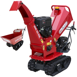 GeoTech Pro BMS155 BS benzine hakselaar takken tot 90 mm, op rupsen