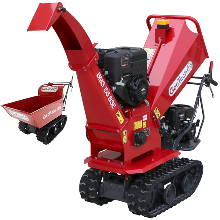 
  GeoTech Pro BMS155 BS benzine hakselaar, takken tot 90 mm, op rupsen | Rabe - artikelnummer K603657
