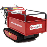 Motorkruiwagen laadvermogen 500 kg GeoTech Pro GeoPorter 530E BS Hydro Motor Wheelbarrow, hydraulisch kiepen | Rabe