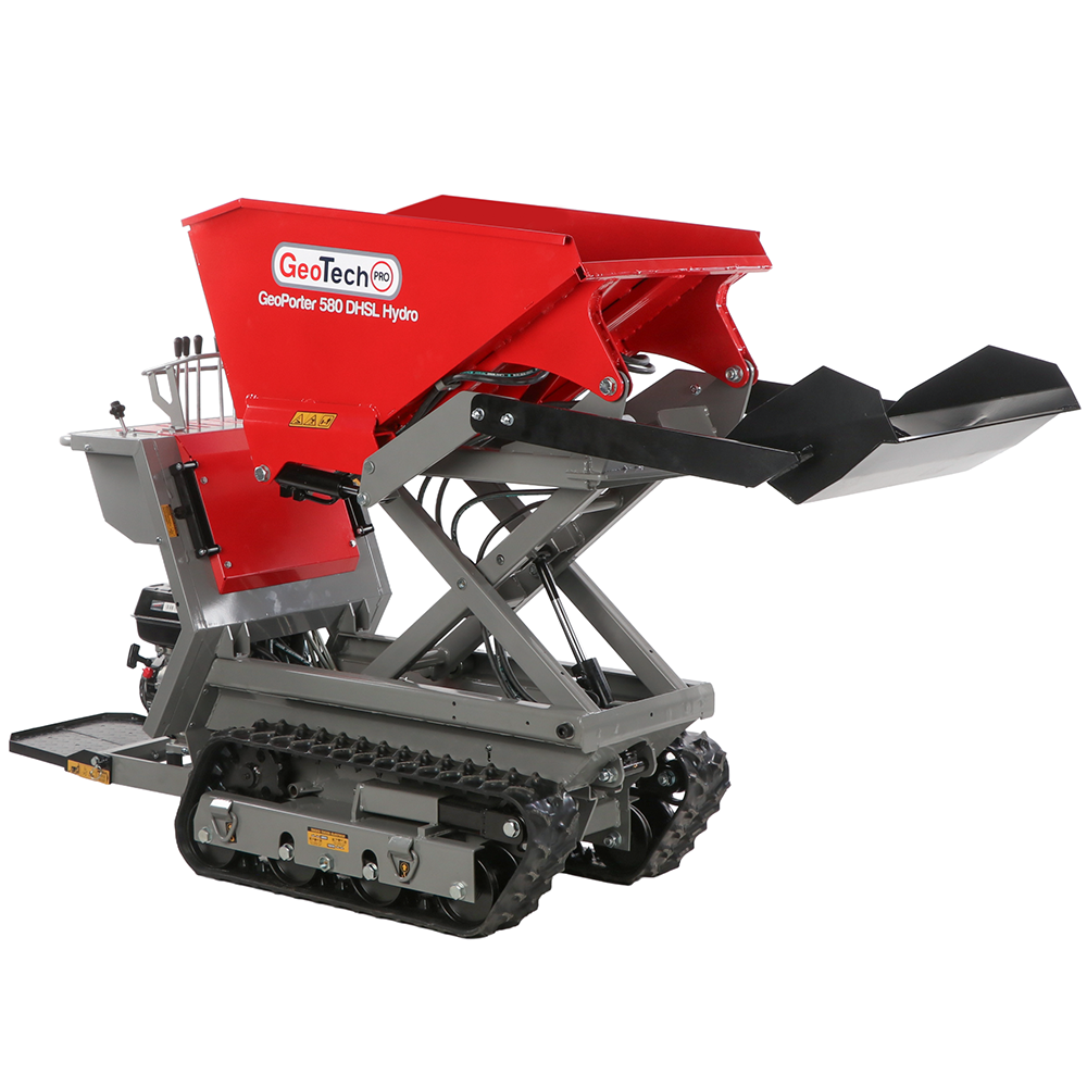 Motorkruiwagen laadvermogen 500 kg GeoTech Pro GeoPorter 580 DHSL Hydro | Rabe