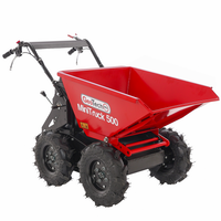 Motorkruiwagen laadvermogen 500 kg GeoTech Pro MiniTruck 500, motor Loncin G200F, 4x4 | Rabe
