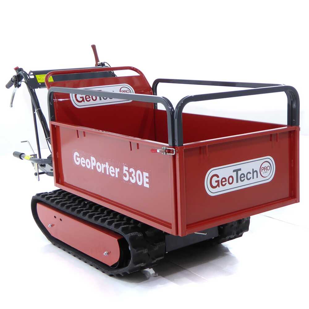 Rupsdumper laadvermogen 500 kg GeoTech Pro GeoPorter 530E, Extendable Skip | Rabe