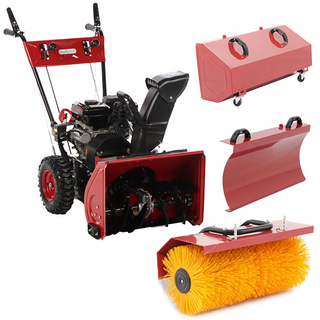 Benzine sneeuwschuif GeoTech SS 680 WEL EVO, motor Loncin H200, elektrische start