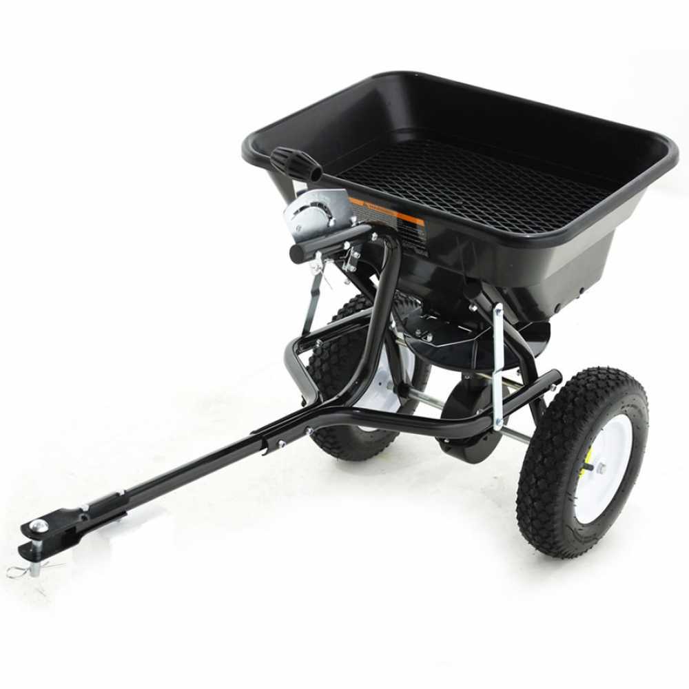 Getrokken strooiwagen voor zitmaaier GeoTech Riding-on Mowers, 29 liter | Rabe