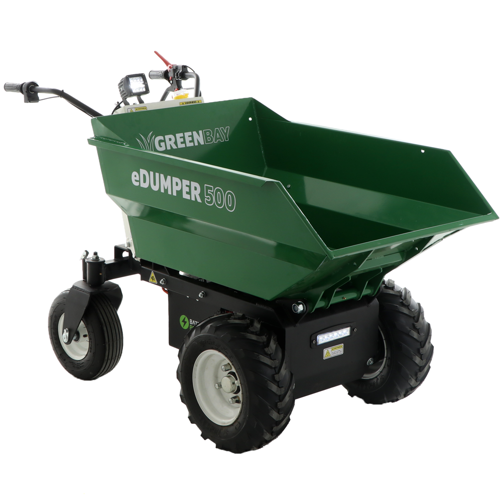 Accu motorkruiwagen laadvermogen 500 kg GreenBay eDUMPER 500, 48 V 32 Ah | Rabe