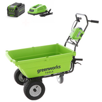 Motorkruiwagen laadvermogen 100 kg Greenworks G40GC | Rabe