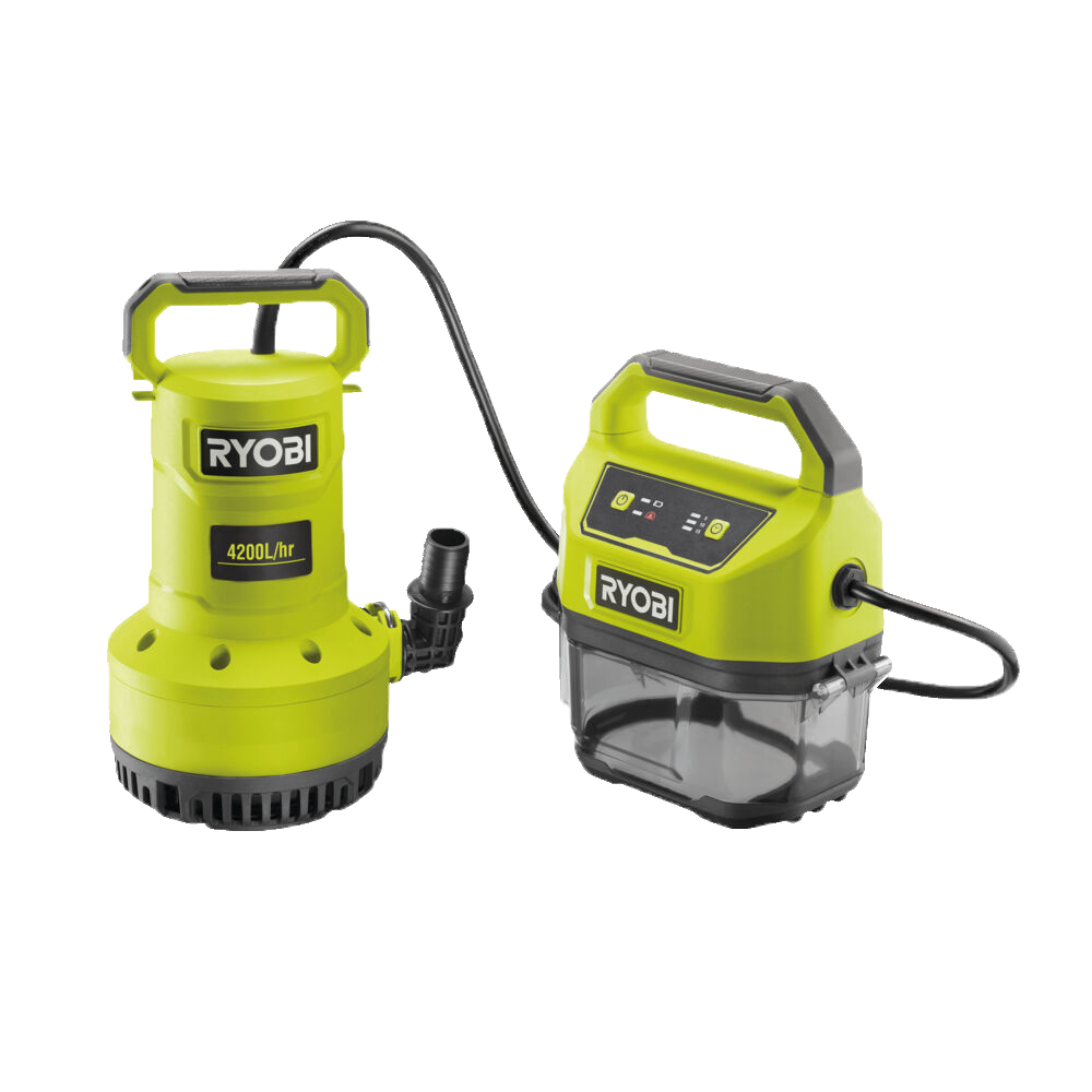 Ryobi RY18SPA-0 18V dompelpomp voor schoon en vuil water, zonder accu | Rabe