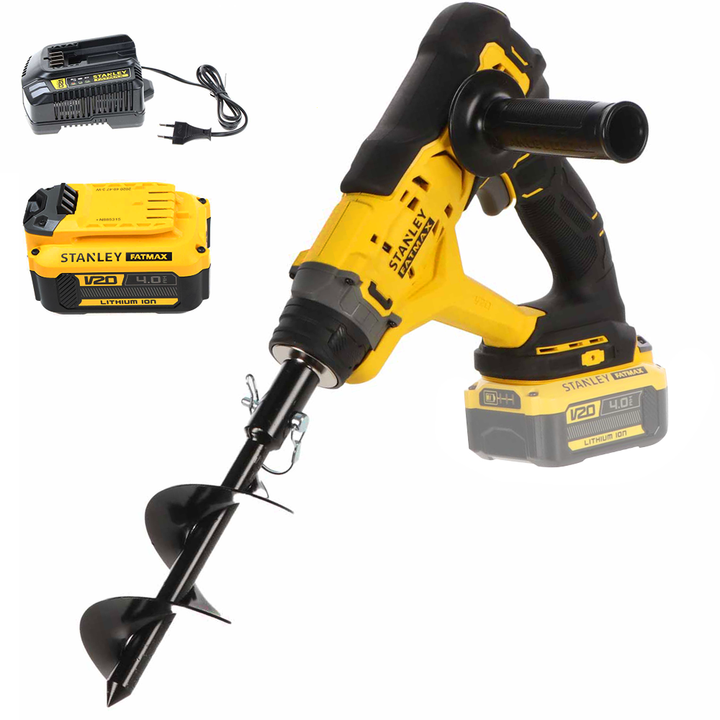 
  Accu grondboor Stanley Fatmax SFMCGA75, 20 V 4 Ah, met boor 15,5 cm | Rabe - artikelnummer 113452
