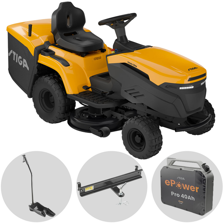 
  Stiga Estate 384e accu-gazontractor met opvangbak 84 cm, automaat (K612215) | Rabe - artikelnummer K612215
