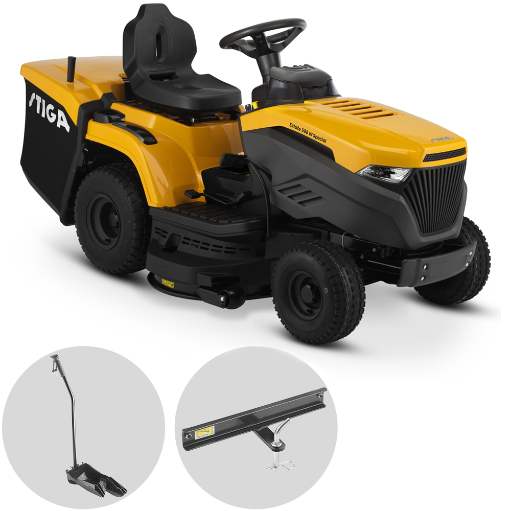 Stiga Estate 598 W Special gazontractor met opvangbak 98 cm, hydrostaat | Rabe