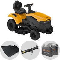Stiga Tornado 398e accu-zitmaaier met zijuitworp 98 cm, automaat (K612219) | Rabe
