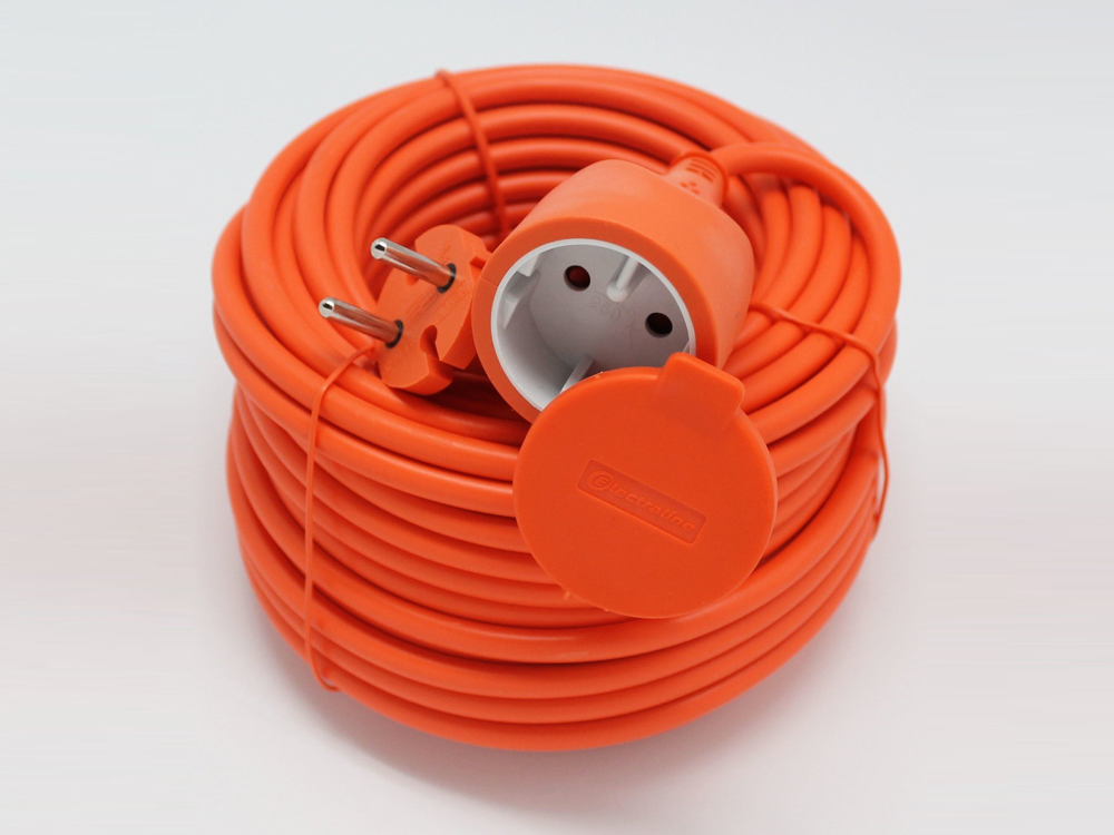 AgriEuro Premium verlengkabel 15 m met beschermkap, 16 A 230 V, detail 1