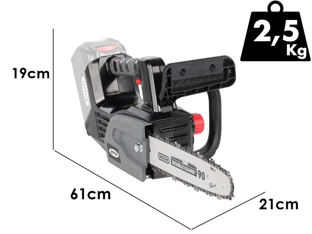 Ama Freemow 98715 accu kettingzaag voor snoeien, zwaard 30 cm, 40 V zonder accu, detail 1