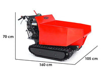 Rupsdumper laadvermogen 500 kg Ama TAG500TD, hydraulisch kiepen, detail 1