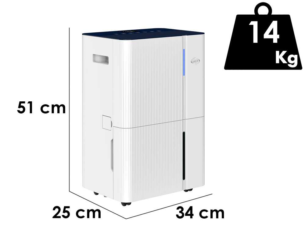 Argo Dry Pury Evo WF 31 luchtontvochtiger 31 l/dag, met luchtzuivering, detail 1