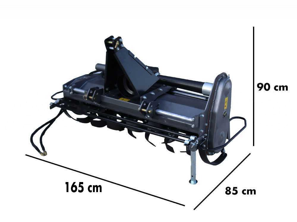 BlackStone BHTL-150 grondfrees 150 cm, hydraulisch verschuifbaar, detail 1