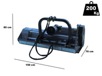 BlackStone BL 140 Hydro klepelmaaier 140 cm, hydraulisch verschuifbaar, detail 1