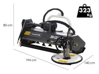 BlackStone BM-CD 120 klepelmaaier met tussenrijschijf 120 cm, detail 1