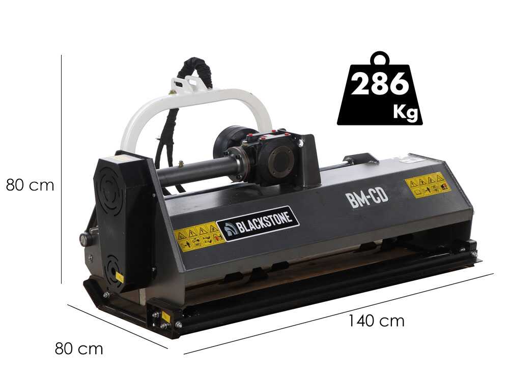 BlackStone BM-CD 120 klepelmaaier 120 cm, hydraulisch verschuifbaar, detail 1