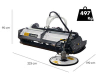 BlackStone BP-CD 160 klepelmaaier met tussenrijschijf 160 cm, detail 1