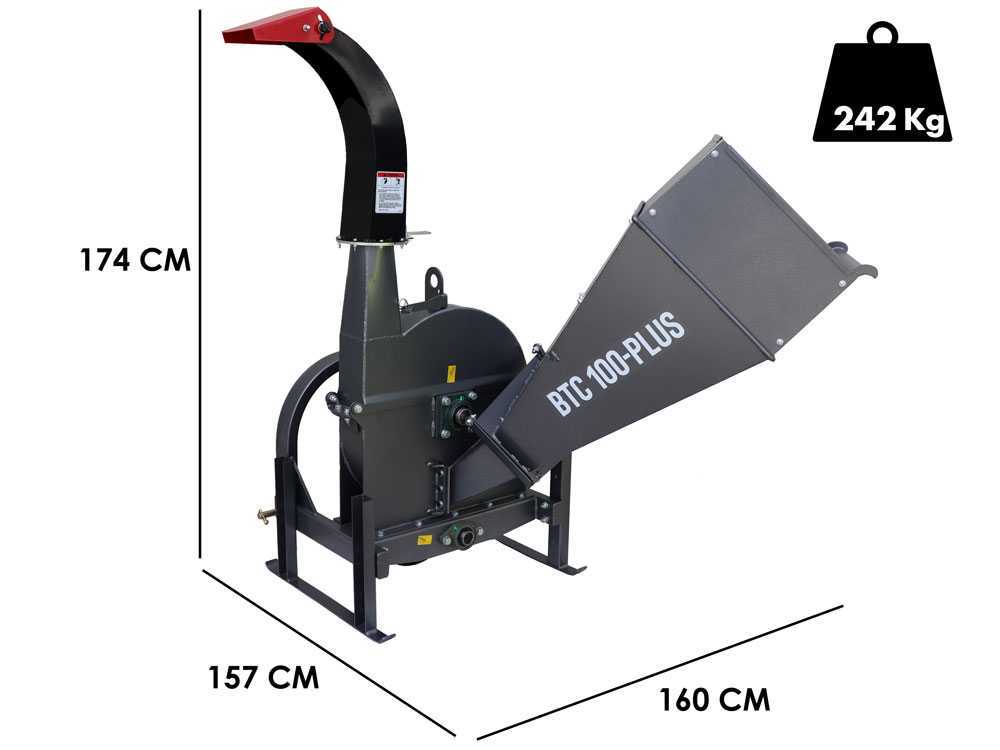 BlackStone BTC 100-PLUS aftakas hakselaar, takken tot 100 mm, detail 1
