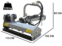 BlackStone BV 100 L zijklepelmaaier met arm 100 cm, detail 1