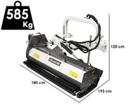 BlackStone BVH 140 H zijklepelmaaier met arm 140 cm, detail 1