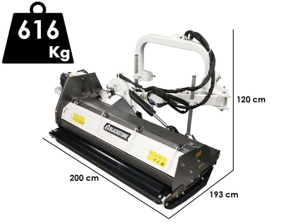 BlackStone BVH 160 H zijklepelmaaier met arm 160 cm, detail 1