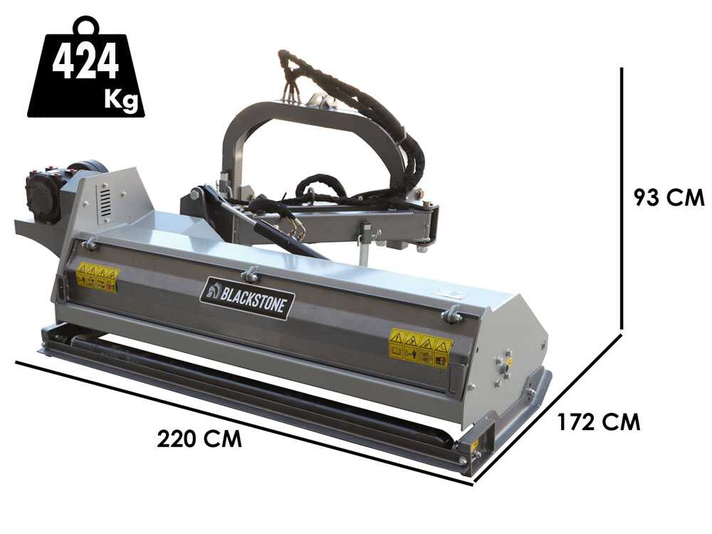 BlackStone BVM 180 M zijklepelmaaier met arm 180 cm, detail 1