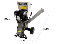 BlackStone CSB150 BS benzine hakselaar, takken tot 102 mm, detail 1