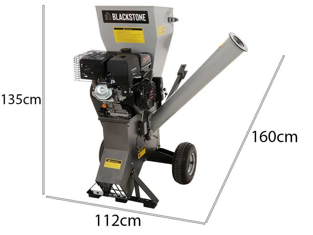 BlackStone CSB150E-L benzine hakselaar, takken tot 102 mm, elektrische start, detail 1