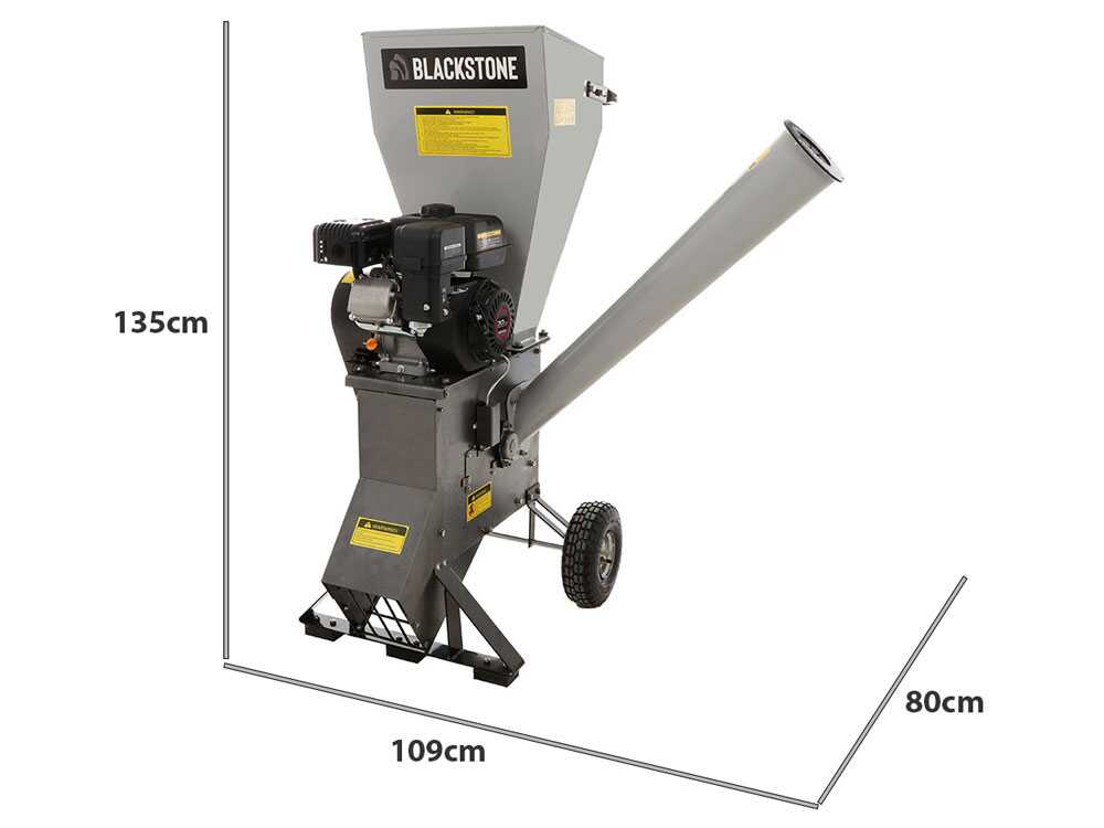 BlackStone CSB70L benzine hakselaar, takken tot 76 mm, detail 1