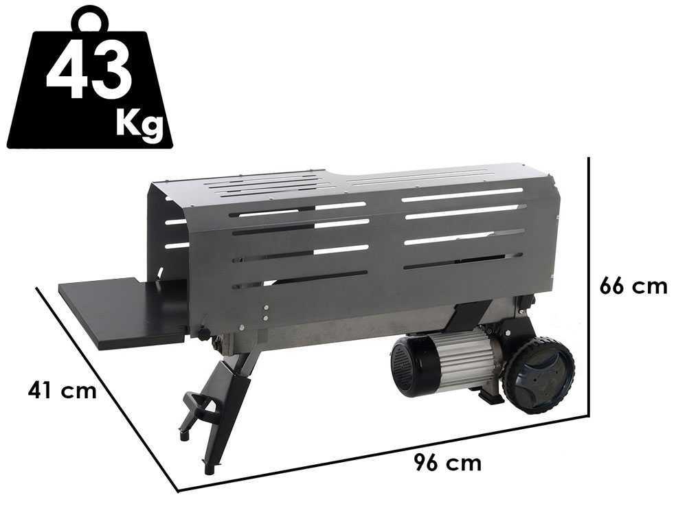 BlackStone EHL 4 elektrische houtklover, 4 ton, horizontaal, detail 1