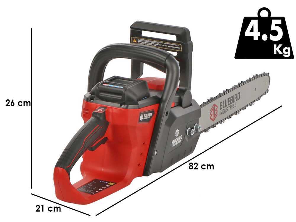 Blue Bird CS 23-16 accu kettingzaag, zwaard 40 cm, 50,4 V zonder accu, detail 1