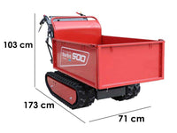 Rupsdumper laadvermogen 500 kg Blue Bird Transporter 500 H, detail 1