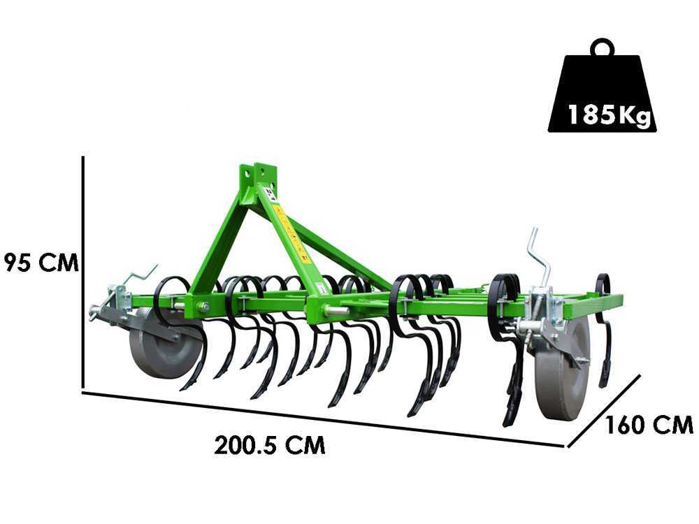 Bomet Carina S cultivator 180 cm, 18 tanden, detail 1