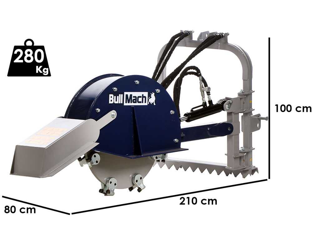BullMach ARES 61 H stobbenfrees, voor de trekker, detail 1