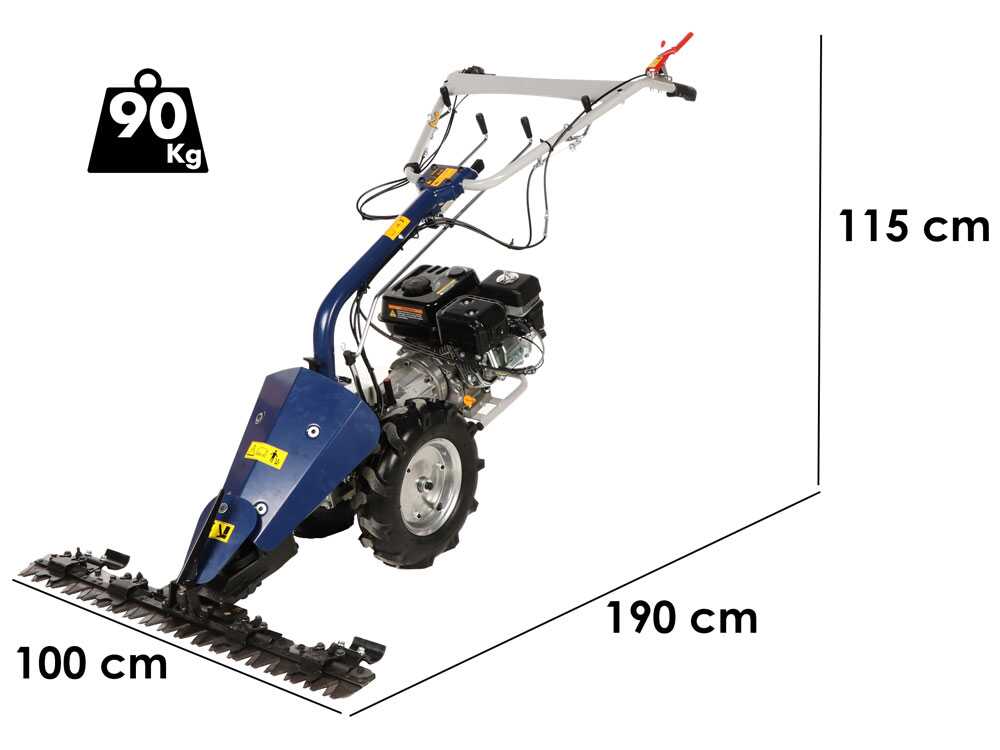Balkmaaier 97 cm BullMach Chimera 300, motor Loncin G200F, detail 1