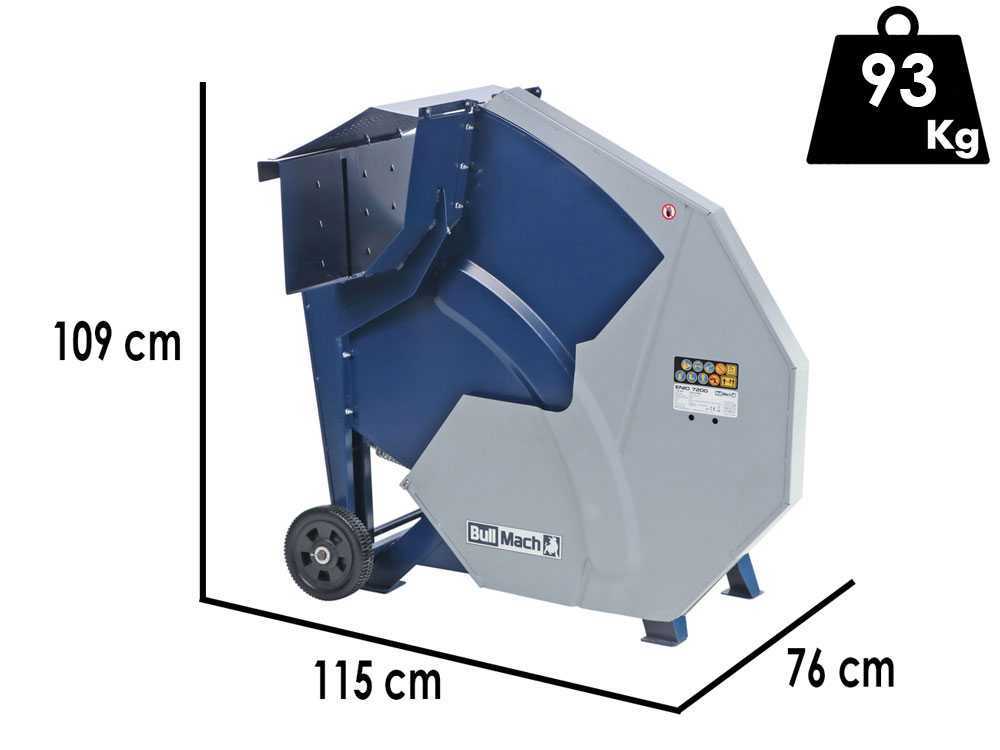 BullMach ENIO 7200-3 elektrische brandhoutzaag, 400 V, detail 1