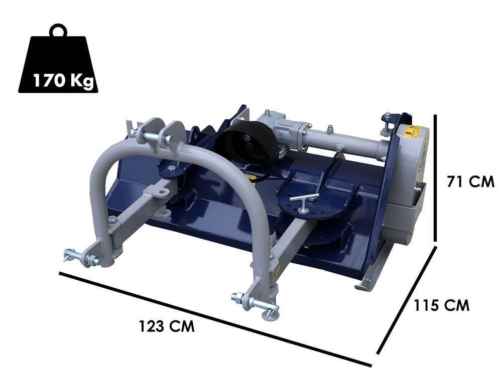 BullMach ERMES 105 S klepelmaaier 105 cm, handmatig verschuifbaar, detail 1