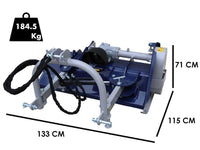 BullMach ERMES 115 SH klepelmaaier 115 cm, hydraulisch verschuifbaar, detail 1