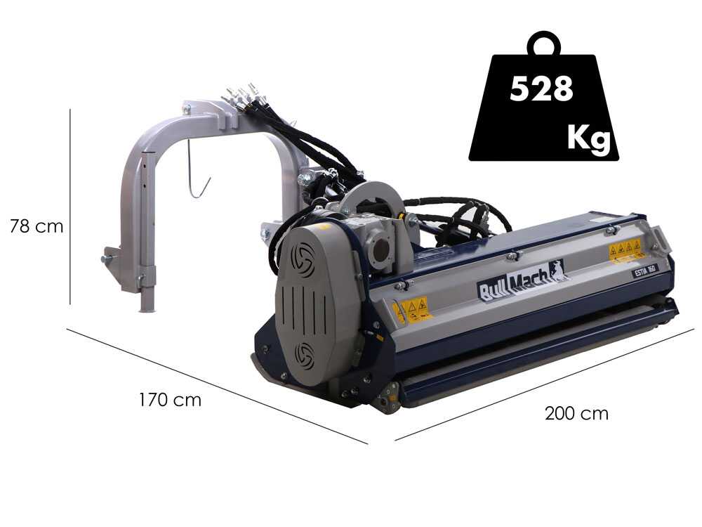 BullMach Estia 180 zijklepelmaaier met arm 180 cm, detail 1